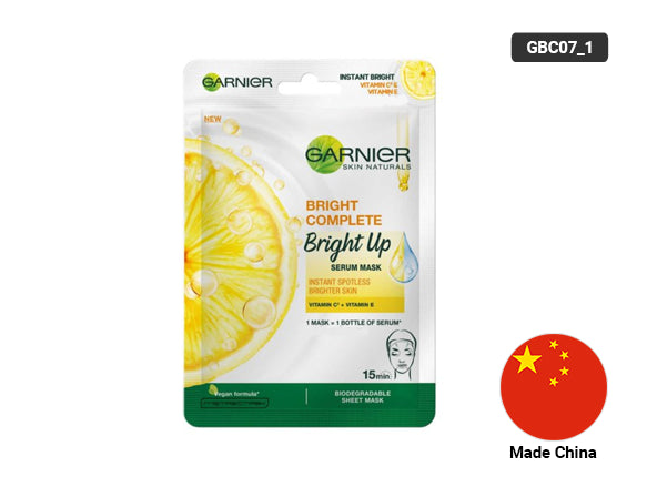 Garnier Bright Complete Bright Up Serum Mask 28g - CHINA in Sri Lanka